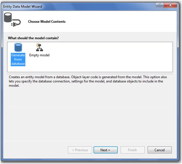 Choosing Data Connection